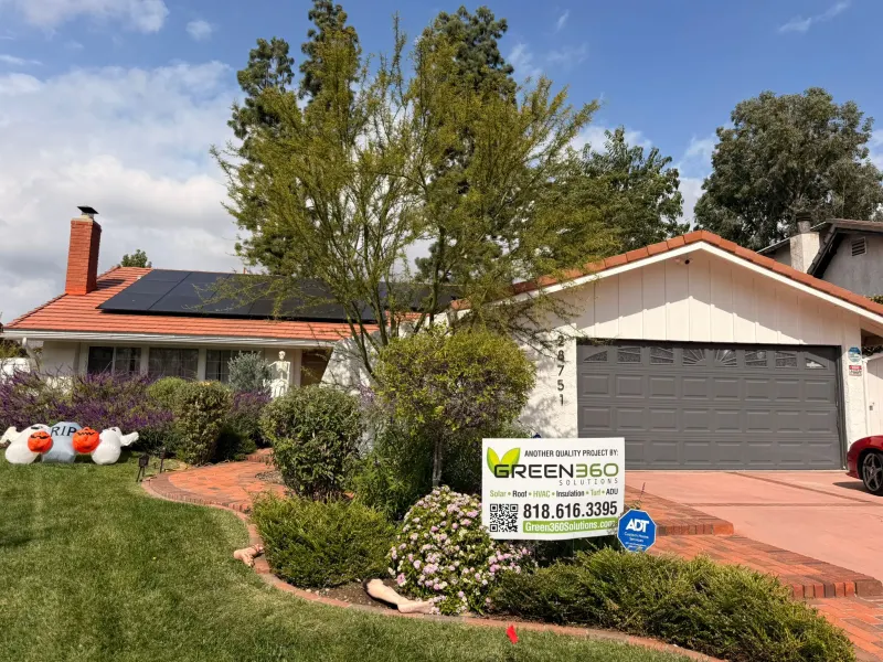 Home with rooftop solar installed by Green360 Solutions