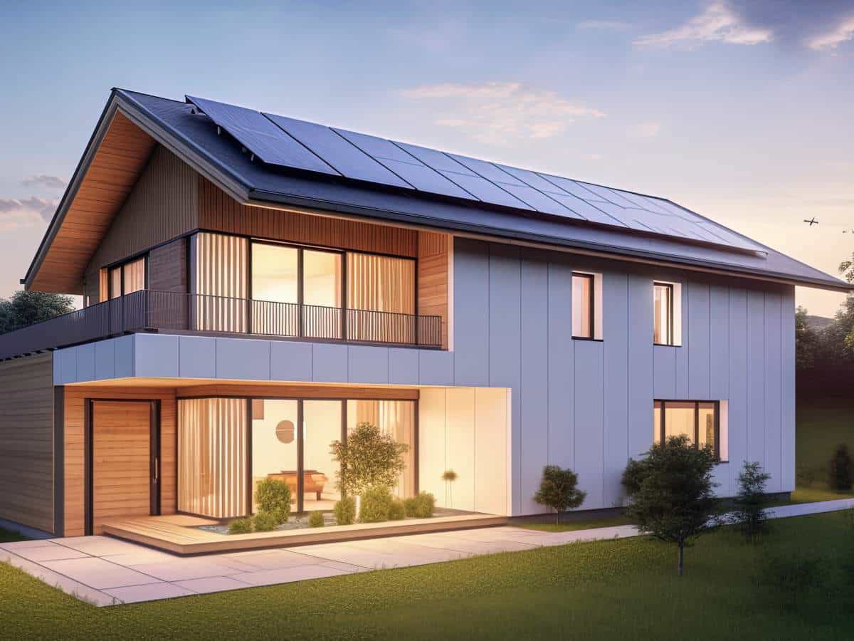 Solar panels installed on a residential home by Green360Solutions